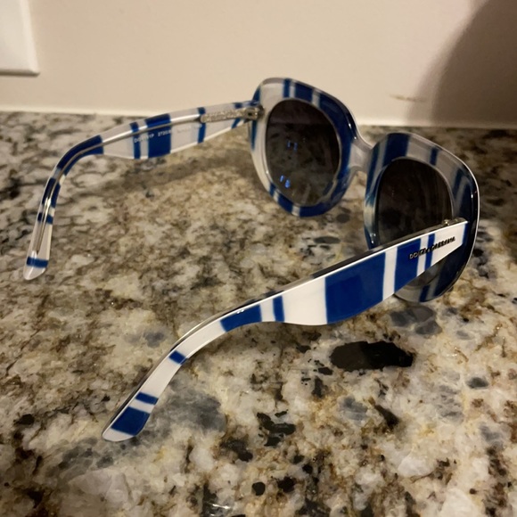 Dolce & Gabana Blue and White Sunglasses - Picture 3 of 4